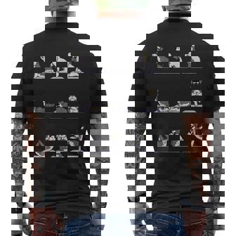 ミニチュア シュナウザー ヨガ メンズTシャツ バックプリント - Kawaiitshirt