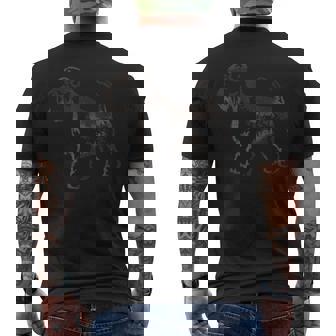 ミニチュア シュナウザー 犬 メンズTシャツ バックプリント - Kawaiitshirt