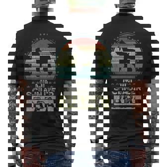 ミニチュアシュナウザー 父の日 ミニチュアシュナウザーパパ メンズTシャツ バックプリント - Kawaiitshirt