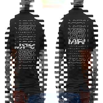 ミニマリストシティ キプロスモダンモルフォー メンズTシャツ バックプリント - Kawaiitshirt