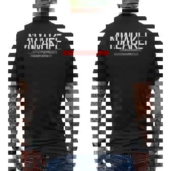 ミルウォーキー ウィスコンシン お土産 ヴィンテージ ウィスコンシン ミルウォーキー メンズTシャツ バックプリント - Kawaiitshirt