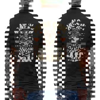 メインクーン猫種ペット-メインクーンママ メンズTシャツ バックプリント - Kawaiitshirt