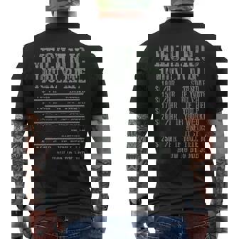 メカニック 時給 メカニック メンズTシャツ バックプリント - Kawaiitshirt