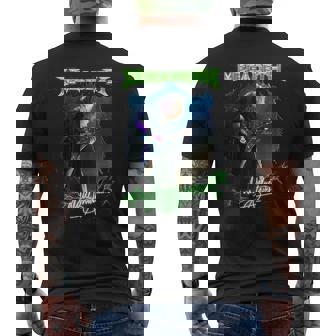 メガデス デイブ・マステイン。 メンズTシャツ バックプリント - Kawaiitshirt