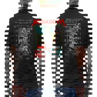 メガデス 世界をつぶす。暇つぶし。 メンズTシャツ バックプリント - Kawaiitshirt