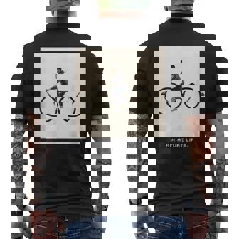 メガネでかけ回る メンズTシャツ バックプリント - Kawaiitshirt