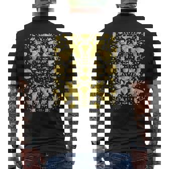 メキシカンテナンゴスのメキシカンゴールド刺繍プリント。 メンズTシャツ バックプリント - Kawaiitshirt