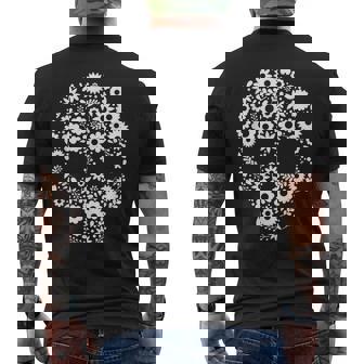 メキシコ人のための死者の日デザインのシュガースカルカラベラ メンズTシャツ バックプリント - Kawaiitshirt