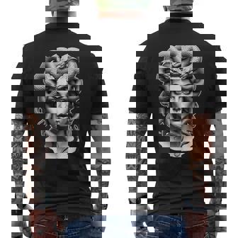 メデューサギリシャ神話 メンズTシャツ バックプリント - Kawaiitshirt