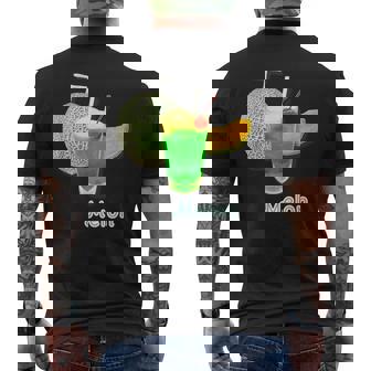 メロン 3 Melon メロンソーダ クリームソーダ カット 『デリシャス フルーツ』果物 リアル 面白い イラスト メンズTシャツ バックプリント - Kawaiitshirt