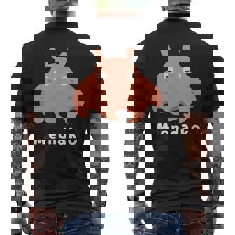 メンダコ 面蛸 イラスト ゆるい 簡単 おもしろ かわいい 人気 深海生物 タコの仲間 Ｍendako メンズTシャツ バックプリント - Kawaiitshirt