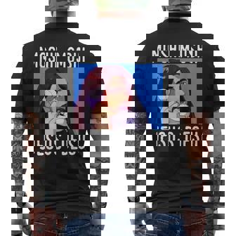 モシ・モシ・ジーザス・デス面白い メンズTシャツ バックプリント - Kawaiitshirt