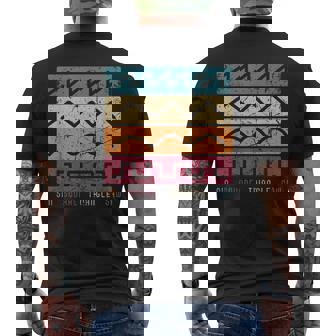 モジュラー シンセサイザー テクノ ビンテージ アナログ 波形 メンズTシャツ バックプリント - Kawaiitshirt