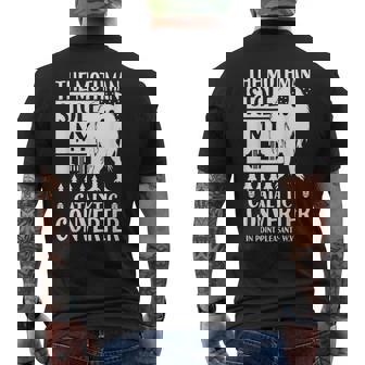 モスマンが私の触媒コンバーターを盗んだ Moth Man Cryptid メンズTシャツ バックプリント - Kawaiitshirt