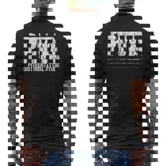 モチベーションを高めるpmaポジティブメンタルアティチュードにインスパイアされたtシャツ メンズTシャツ バックプリント - Kawaiitshirt