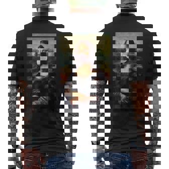 モナリザ チューインガム レオナルド・ダ・ヴィンチ メンズTシャツ バックプリント - Kawaiitshirt