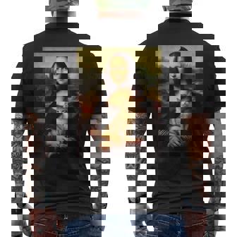 モナリザ 猫 メンズTシャツ バックプリント - Kawaiitshirt