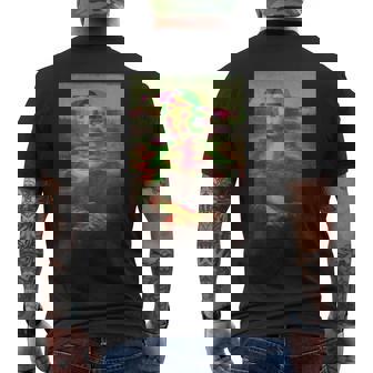 モナリザ有名な絵画アートワークレオナルドダヴィンチギフト Mona Lisa メンズTシャツ バックプリント - Kawaiitshirt