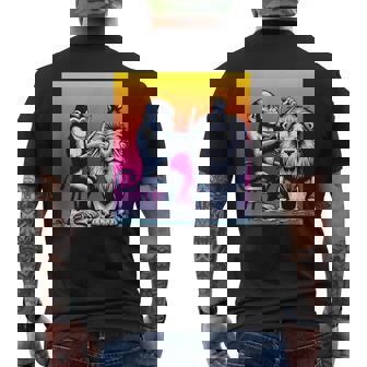 モンキー美容師 メンズTシャツ バックプリント - Kawaiitshirt