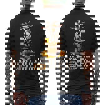 ヤギビールバレル オクトーバーフェスト ヤギヤギビールバレル メンズTシャツ バックプリント - Kawaiitshirt