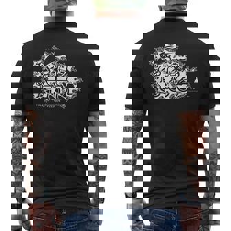 ヤッターマン おしおき三輪車a メンズTシャツ バックプリント - Kawaiitshirt