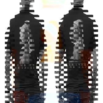 ヤン・フェルメール オランダの画家 真珠の耳飾りの少女 メンズTシャツ バックプリント - Kawaiitshirt