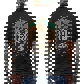 ユタ州 メンズTシャツ バックプリント - Kawaiitshirt