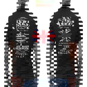 ユニオンジャック イギリス国旗 イギリス国旗 ロンドン メンズTシャツ バックプリント - Kawaiitshirt