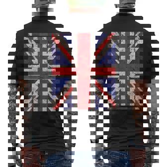 ユニオンジャックフラッグ メンズTシャツ バックプリント - Kawaiitshirt