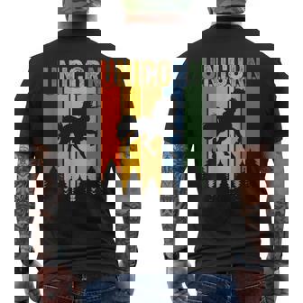 ユニコーン ユニコーン グッズ メンズTシャツ バックプリント - Kawaiitshirt