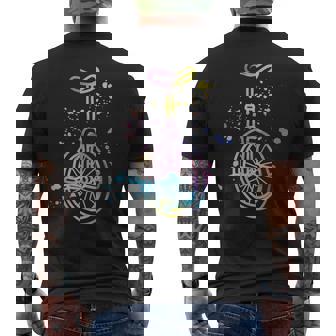 ユニサイクリスト 一輪車 ユニサイクリスト ユニサイクリスト カラースプラッシュ 一輪車 メンズTシャツ バックプリント - Kawaiitshirt