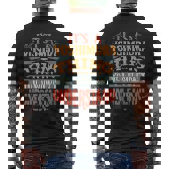 ヨシムラ 名前 メンズTシャツ バックプリント - Kawaiitshirt