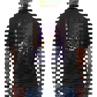 ヨハネス フェルメール アーティストのためのアート 天文学者 メンズTシャツ バックプリント - Kawaiitshirt