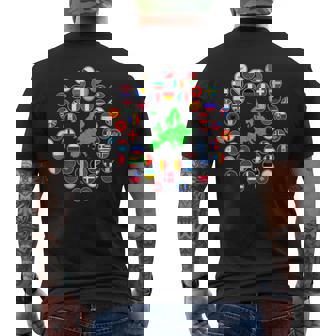 ヨーロッパ、ヨーロッパの旗、欧州連合の旗、ヨーロッパ地図。 メンズTシャツ バックプリント - Kawaiitshirt