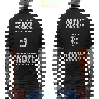 ライアンは私のお気に入り メンズTシャツ バックプリント - Kawaiitshirt