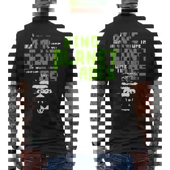 ライオンではなく猿が惑星の動物王国を握る メンズTシャツ バックプリント - Kawaiitshirt