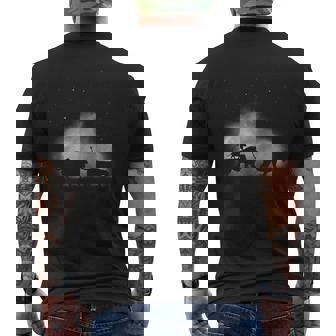 ライオンファミリー野生のアフリカ動物美しい メンズTシャツ バックプリント - Kawaiitshirt