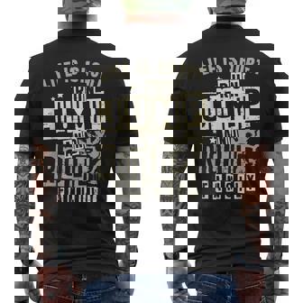 ライフ イズ ショート ラン ジャンプ アンド ロール 派手なフリーランニング パルクール メンズTシャツ バックプリント - Kawaiitshirt