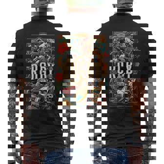 ラグビースピリットアーツ メンズTシャツ バックプリント - Kawaiitshirt