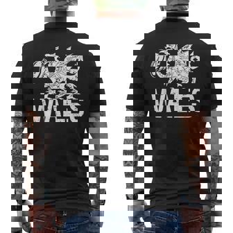 ラグビーボール ウェールズドラゴン メンズ レディース ボーイズ ガールズ ウェールズ メンズTシャツ バックプリント - Kawaiitshirt