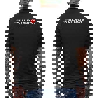 ラブボールルーム-ハート メンズTシャツ バックプリント - Kawaiitshirt