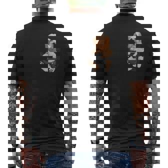 ラブラドゥードル愛好家のためのポケットに入った面白いラブラドゥードル。 メンズTシャツ バックプリント - Kawaiitshirt