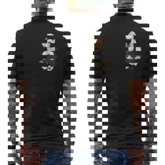 ラブラドール愛好家のためのポケットに入った面白いラブラドールレトリーバー メンズTシャツ バックプリント - Kawaiitshirt