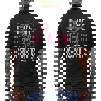 ラブ・デス・ロボット メンズTシャツ バックプリント - Kawaiitshirt