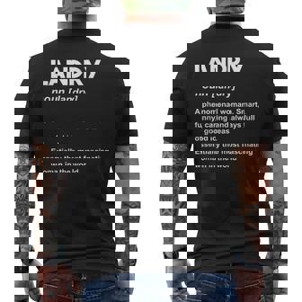 ランドリー名 メンズTシャツ バックプリント - Kawaiitshirt