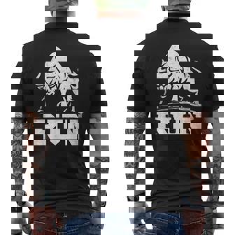 ランニング ブル レイジング ブルズ ラン 闘牛 カウボーイズ 恋人 動物 メンズTシャツ バックプリント - Kawaiitshirt