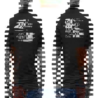 ランニング愛好家 ユーモア スローガン ランナー用 メンズTシャツ バックプリント - Kawaiitshirt