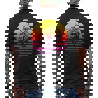 ラーメン レトロスタイル ビンテージ メンズTシャツ バックプリント - Kawaiitshirt