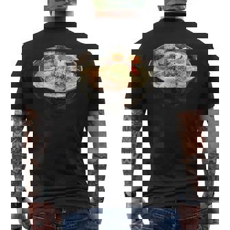 ラーメンコスチューム 簡単 ラストミニッツ ハロウィン 麺 和 メンズTシャツ バックプリント - Kawaiitshirt