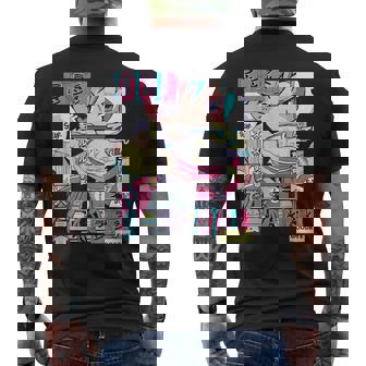 ラーメン屋日本のアニメ・マンガ・コミックパネルaporwave メンズTシャツ バックプリント - Kawaiitshirt